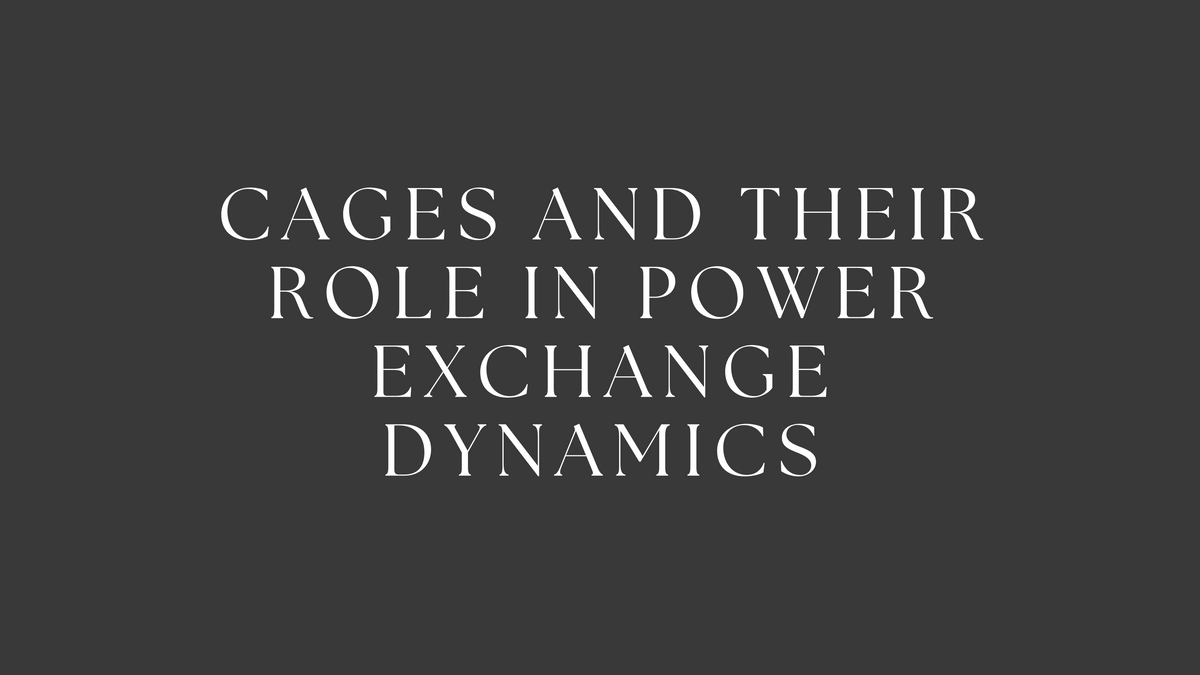 Cages and Their Role in Power Exchange Dynamics