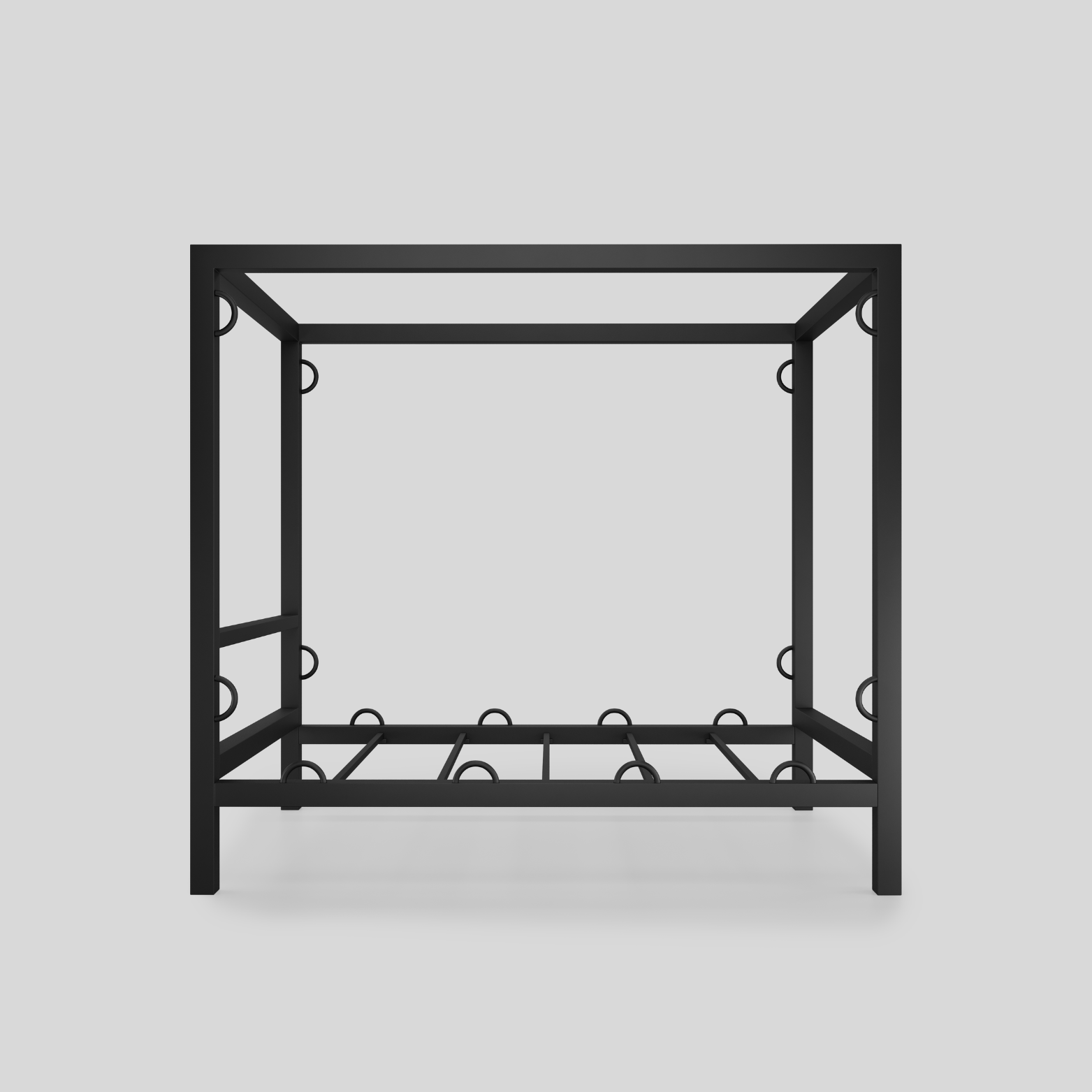 the side profile of the axis bdsm bed frame by sanctum domina